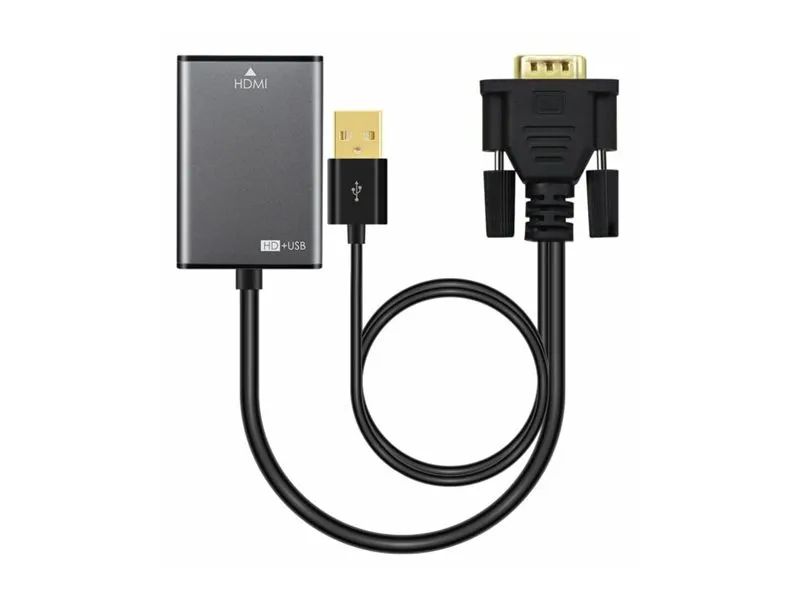 MicroConnect HDMI-Adapter - USB, HD-15 (VGA)