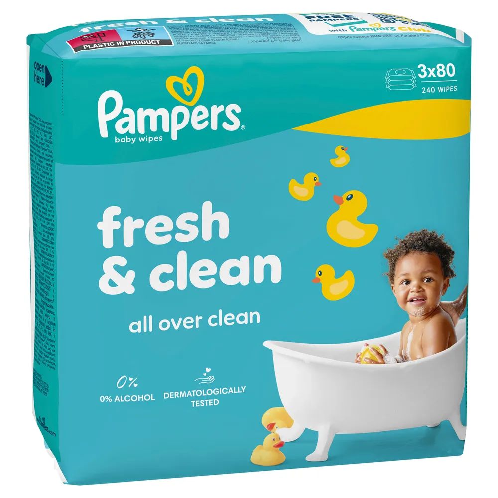 Pampers Feuchte Tücher Fresh Clean 3x