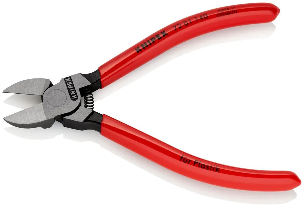 KNIPEX Seitenschneider für Kunststoff mit Kunststoff überzogen 140 mm