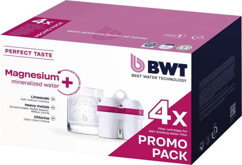BWT Best Water Technology BWT Magnesium Mineralized Water Kartusche MG 2+, 4x Mg2+
