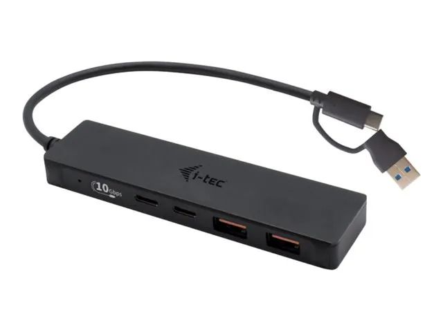i-tec Hub - 2 x USB 3.2 Gen 2 + 2 x USB-C 3.2 Gen 2