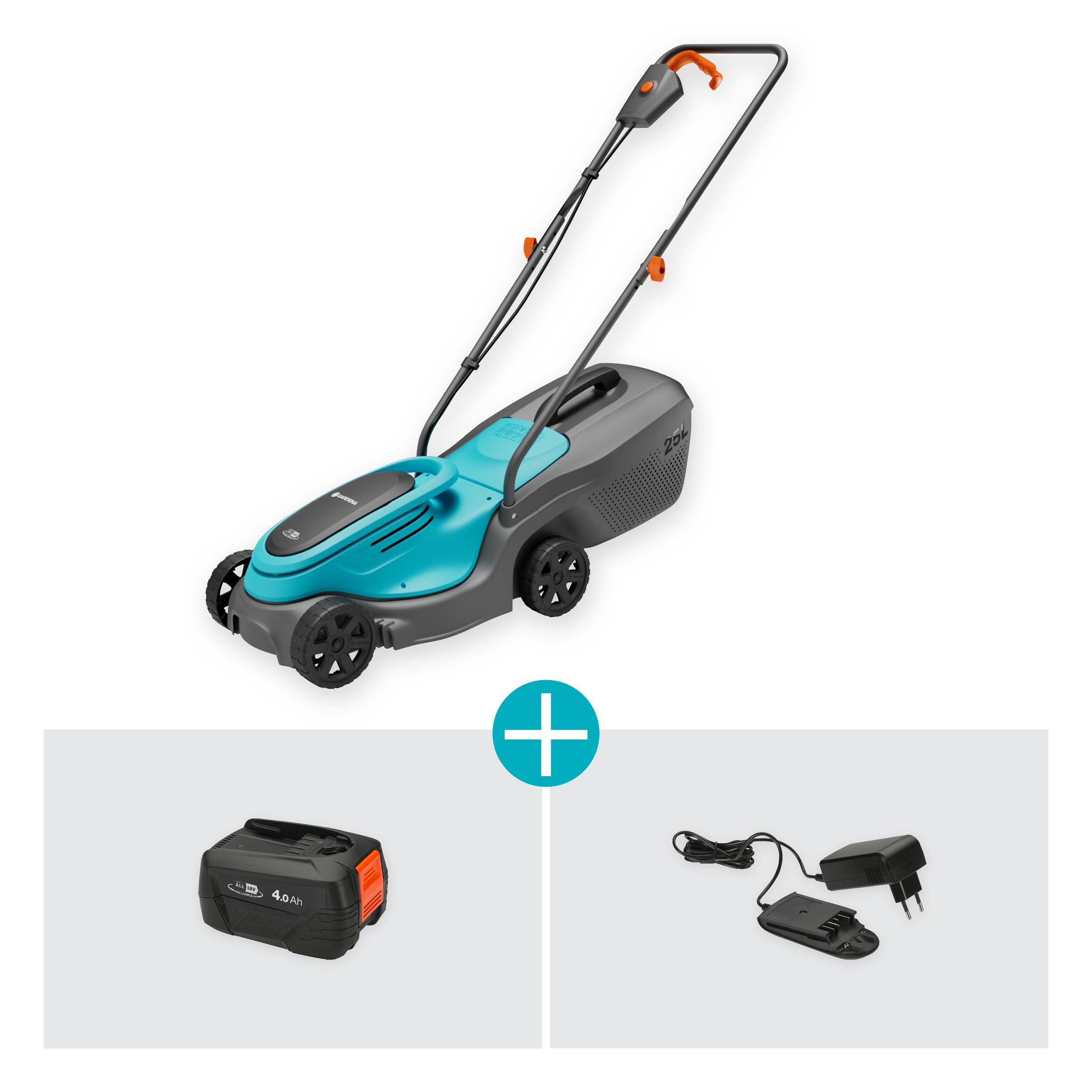 Gardena Akku-Rasenmäher PowerMax 30/18V P4A Ready-To-Use Set Open-Box