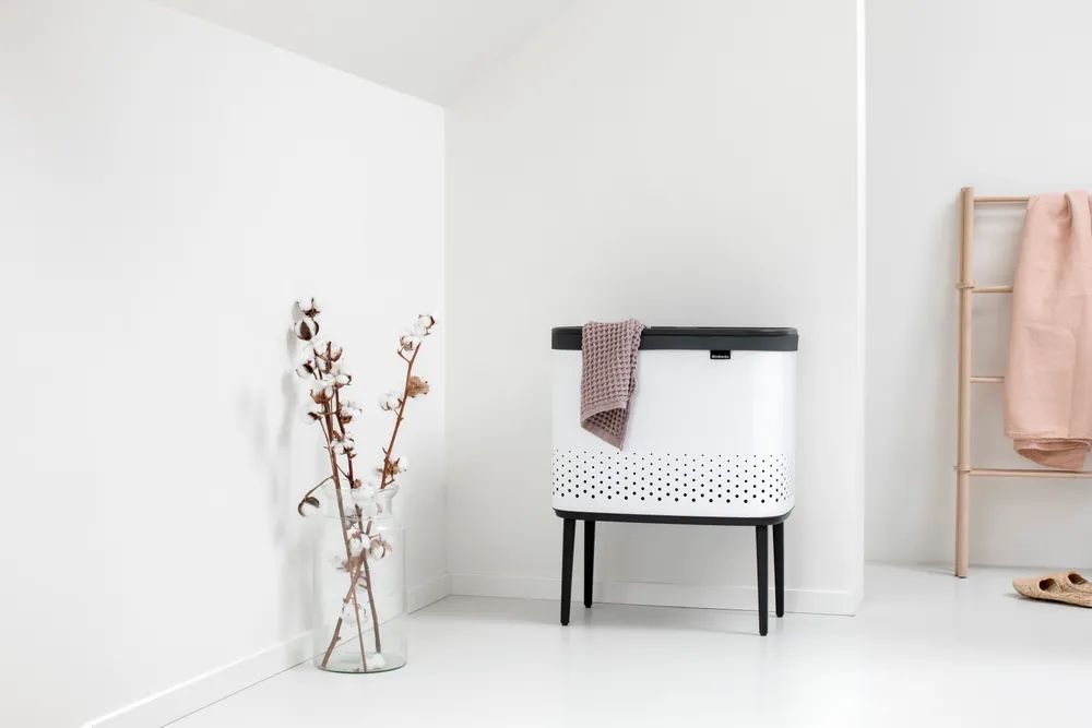 Brabantia Bo Wäschekorb, 60 L - White