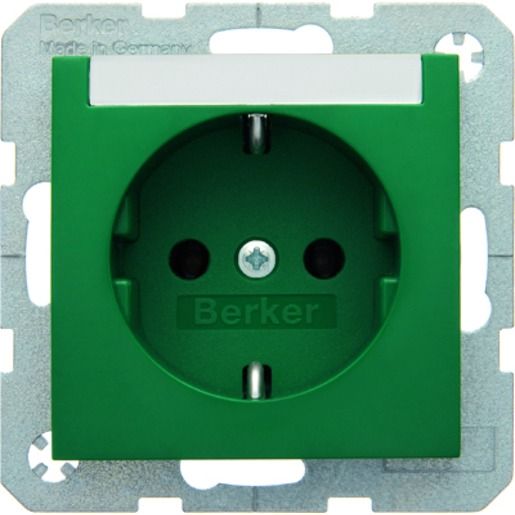 Berker SSTD M.SCHRIFTFELD GRÜN / BERKER 47508903 GLÄNZEND S1 47508903