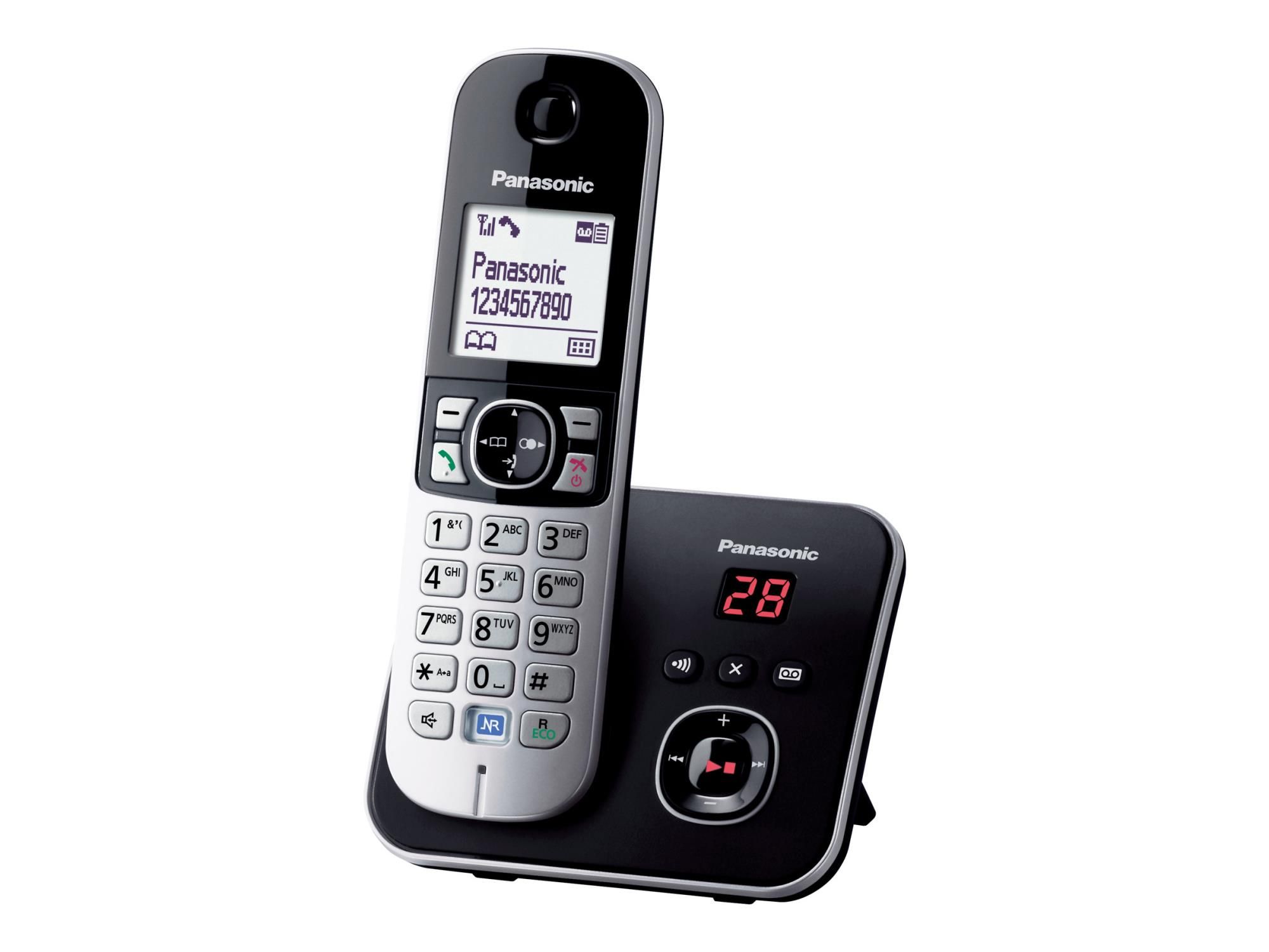 Panasonic KX-TG6821 - Schnurlostelefon - Anrufbeantworter mit Rufnummernanzeige
