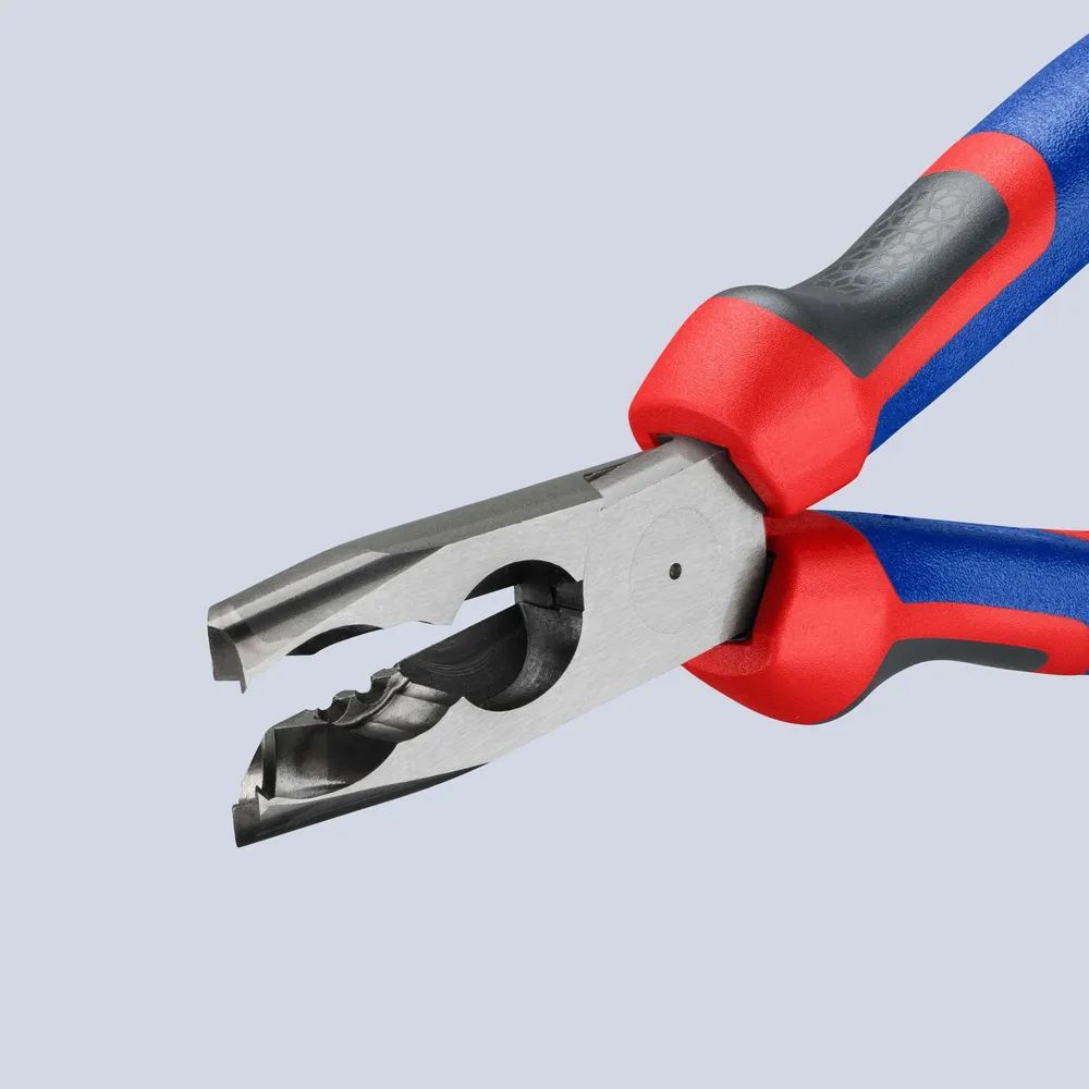 KNIPEX Abmantelungszange mit Comfort-Griffen schwarz atramentiert 165 mm