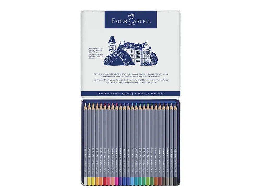 FABER-CASTELL GOLDFABER Aqua - Wasserfarbstift - gemischte Farben (Packung mit 24)