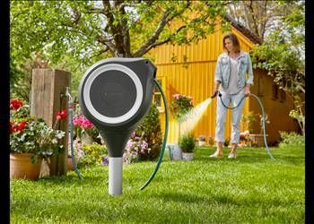 Gardena Garten-Schlauchbox RollUp S, 15 m, weiß