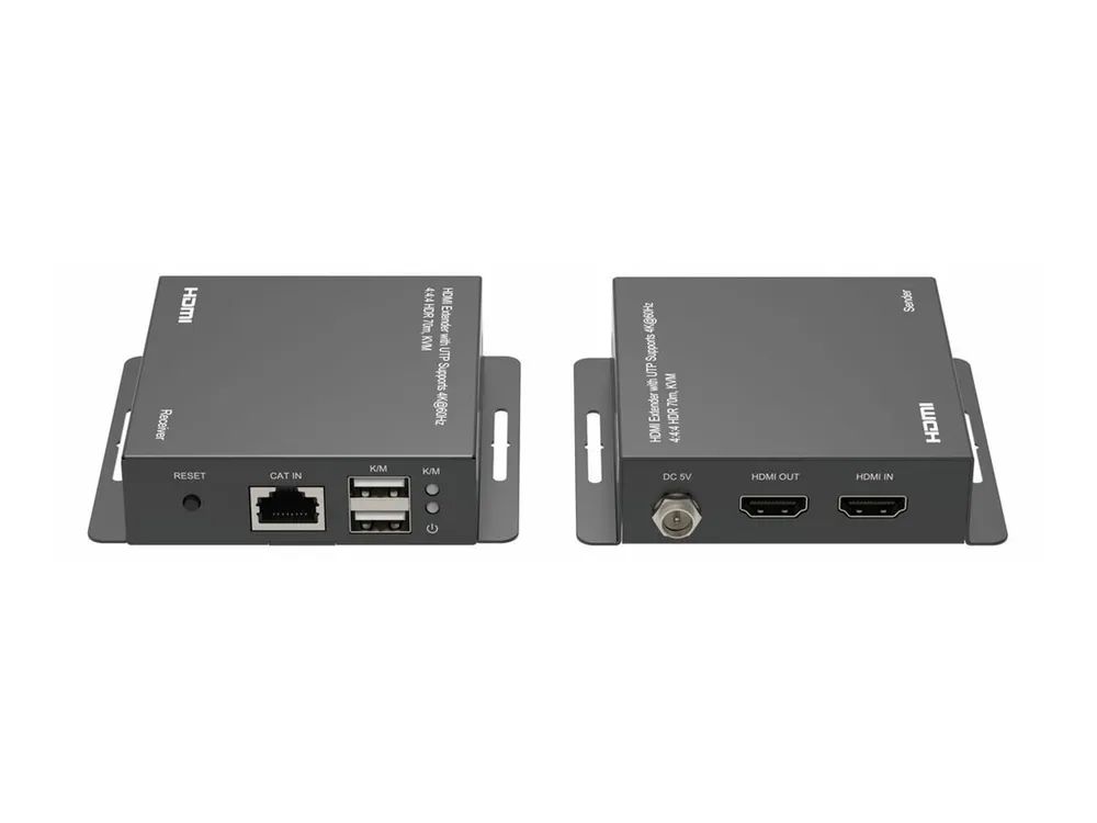 MicroConnect 4Ka60Hz HDMI Extender with KVM function over ethernet - Ethernet