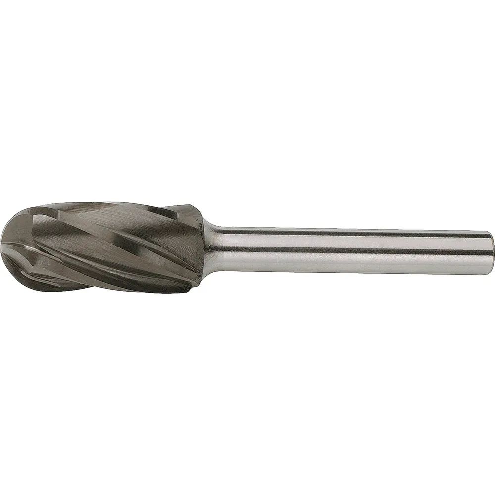LUKAS HM-Frässtift Form C Walzenrund Kopf ø 6 mm L 16 mm Zahnung 9 für Alu