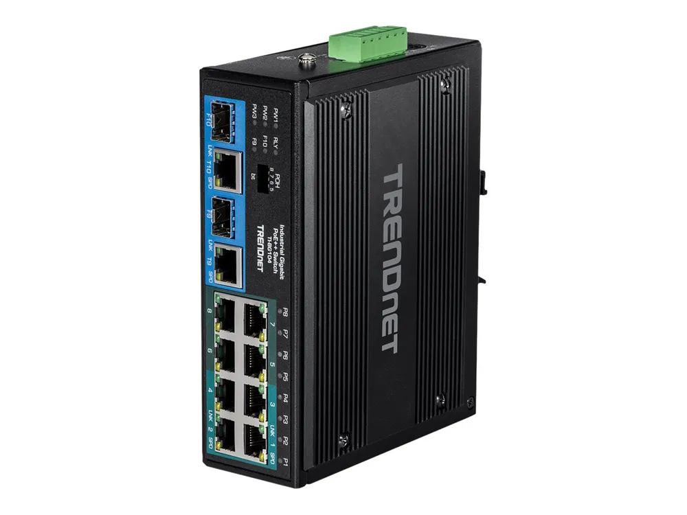 TRENDnet TI-BG104 - Switch - industriell - unmanaged - 4 x 10/100/1000 (PoE++)