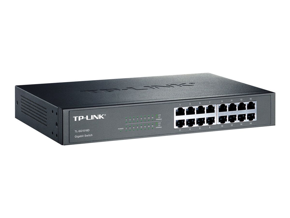 TP-LINK TL-SG1016D 16-Port Gigabit Switch - Switch
