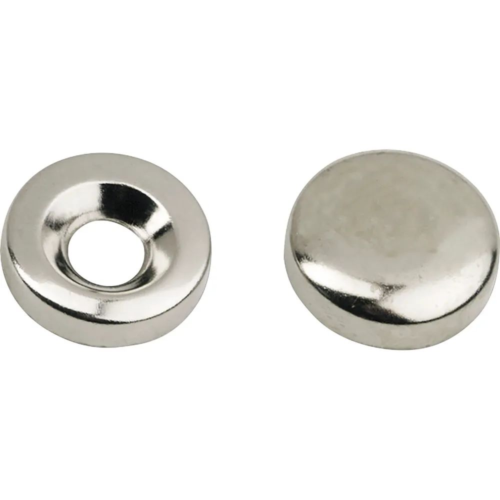 ITALIANA FERRAMENTA Spiegelkappe 2-teilig zum Aufclipsen, ø18 mm, Messing vern.