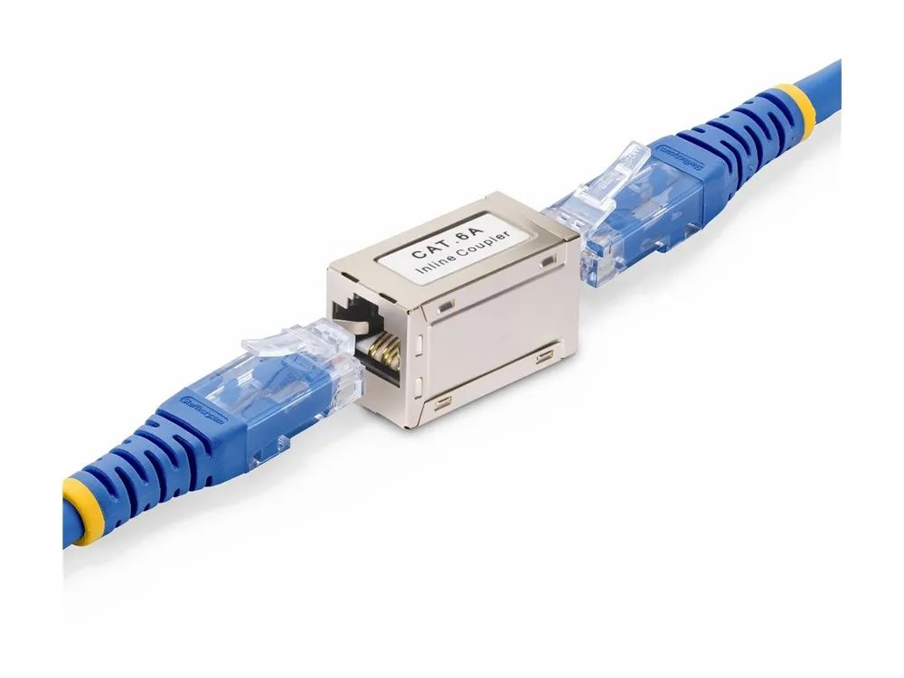 StarTech.com Shielded RJ45 Coupler, Inline Cat6a Coupler, F/F - Netzwerkkoppler - RJ-45 (W)