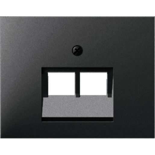 Berker ZENTRALPLATTE F. RJ45 2-FACH / BERKER 14097006 ANTHR. K.1 14097006