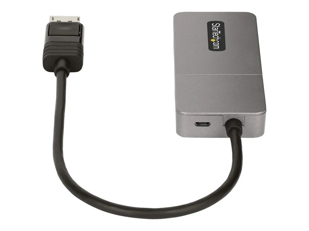 StarTech.com 3-Port MST Hub, DisplayPort to Triple HDMI Monitors, 4K 60Hz, DP 1.4 Multi-Monitor Video Adapter with 1ft (30cm)