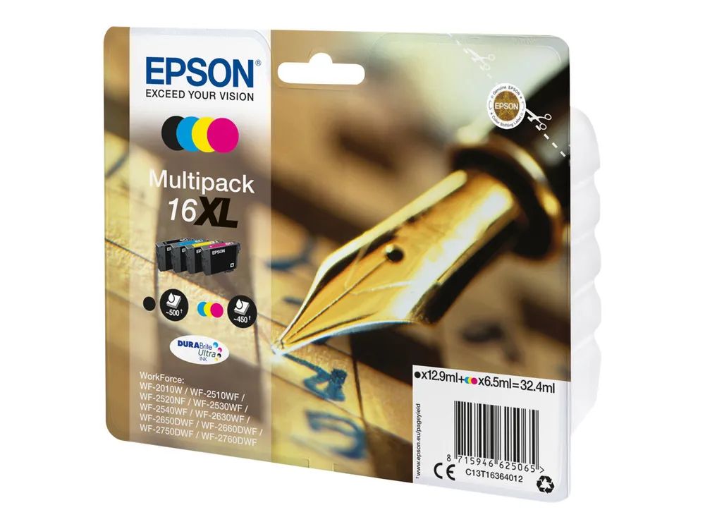 Epson 16XL Multipack - 4er-Pack - XL - Schwarz