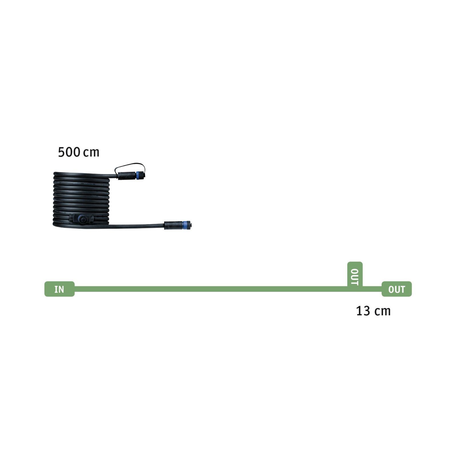 Paulmann VERBINDUNGSLEITUNG 5M 1IN 2OUT / PAULMA PLUG&SHINE IP68 24V 93927
