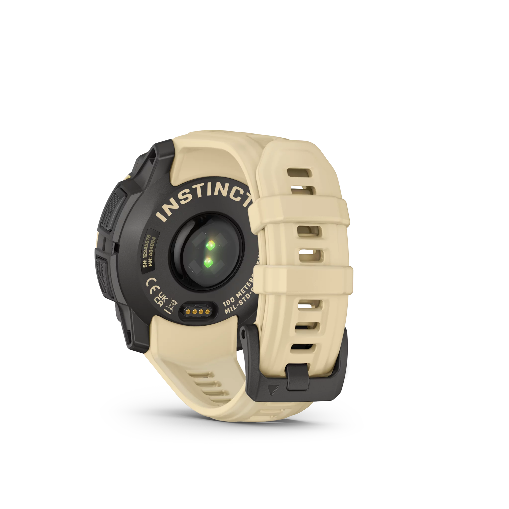 Garmin Instinct 3 AMOLED, 45mm Grau/Citrine mit Silikon-Wechselarmband, 22mm