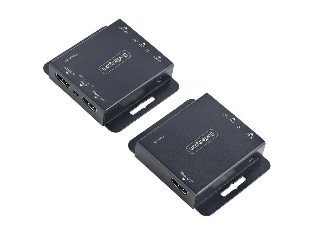 StarTech.com HDMI Ethernet Extender über CAT6/CAT5, 4K 30Hz/40 m oder 1080p/70 m, HDMI over Ethernet/IP Extender, HDMI Lan Transmitter und Receiver Kit, HDMI Verlängerung, IR (EXTEND-HDMI-4K40C6P1)