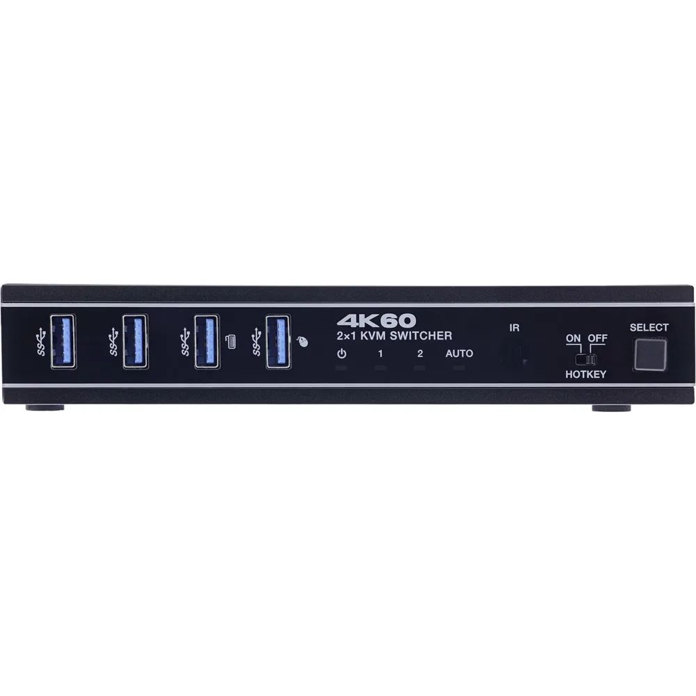 InLine KVM Switch - 2-fach - HDMI & USB-C - 4K60Hz - Umschalter
