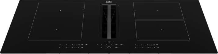 Beko HIXI 84700 UF Induktionskochfeld mit Muldenlüfter - 80cm