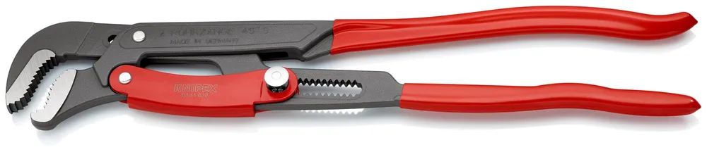 KNIPEX Rohrzange S-Maul mit Schnelleinstellung mit Kunststoff überzogen grau pulverbeschichtet 560 mm