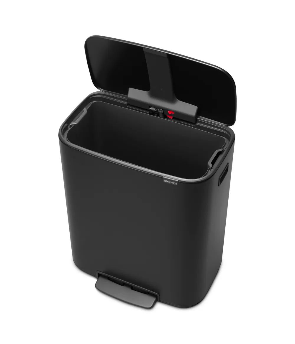 Brabantia Bo Treteimer, 60L - Matt Black