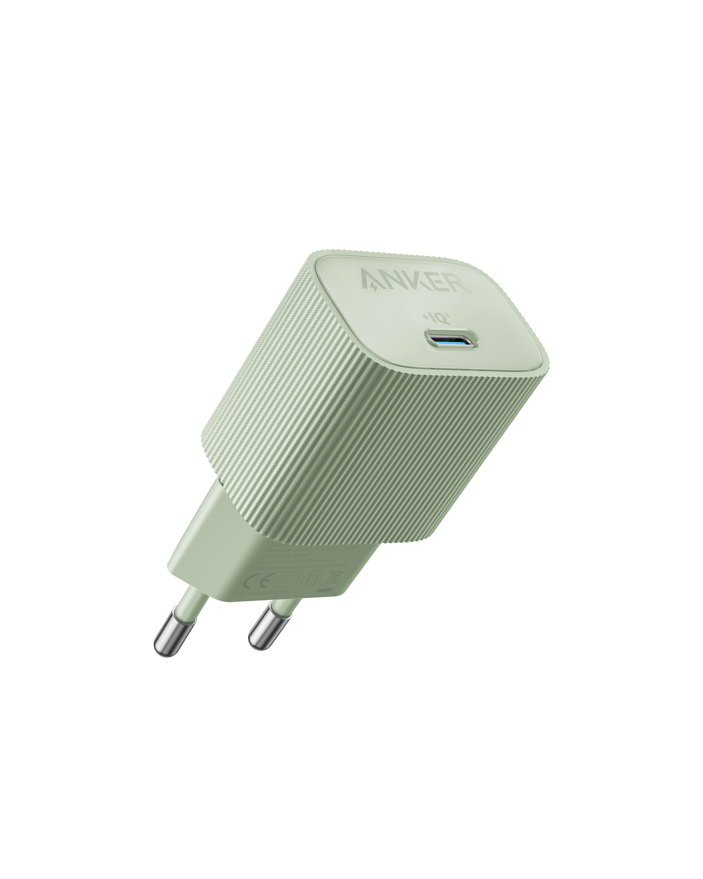 Anker Innovations Anker Nano - Netzteil - 30 Watt - 3 A - IQ 3.0 (24 pin USB-C)