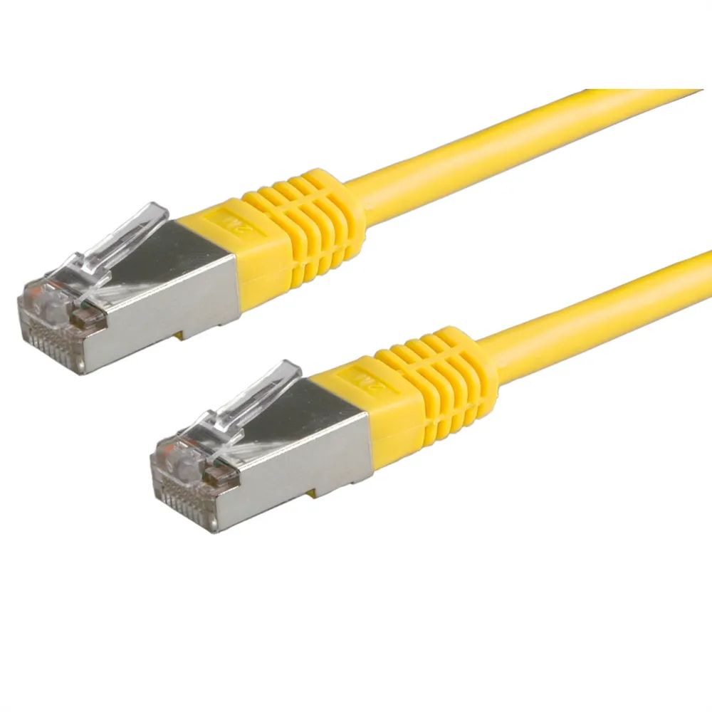 ROLINE Patchkabel Cat.5e (Class D) S/FTP, gelb, 1 m