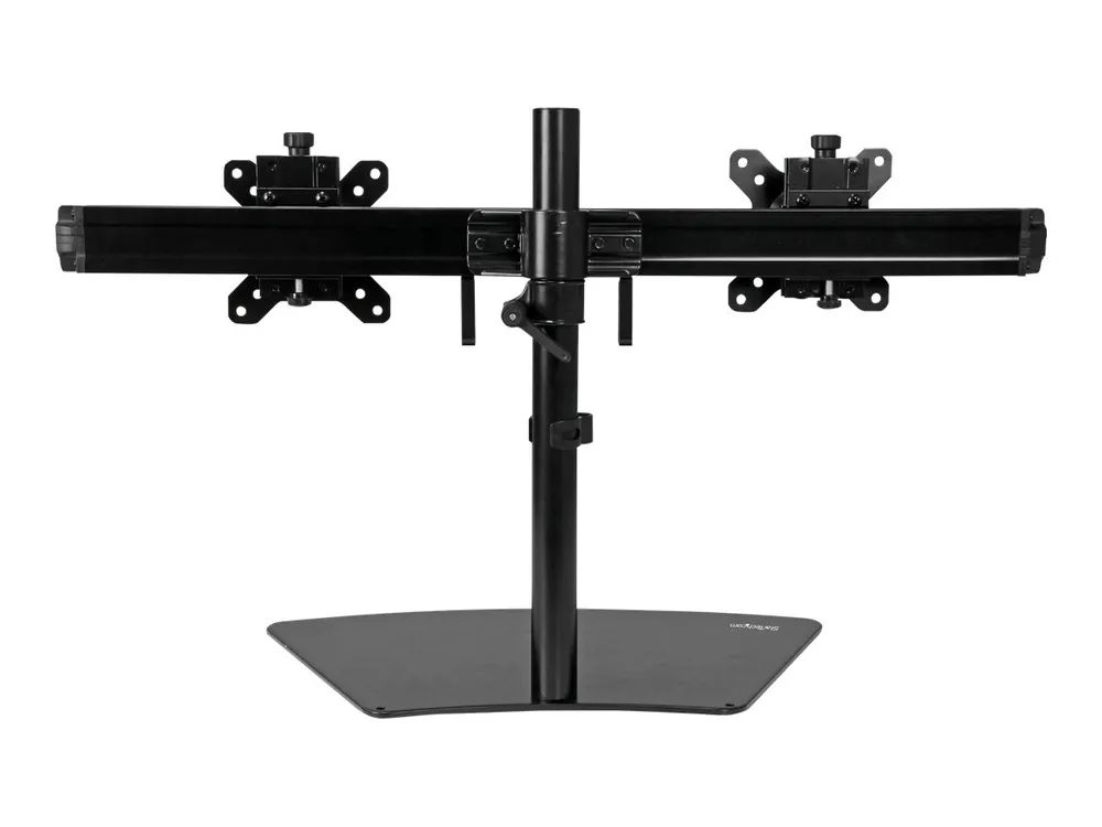 StarTech.com Dual-Monitorhalter - Monitor Halterung für zwei Displays - Aufstellung - einstellbarer Arm - für LCD-Display - Kunststoff, Stahl, Aluminium - Schwarz - Bildschirmgröße: 61 cm (24")