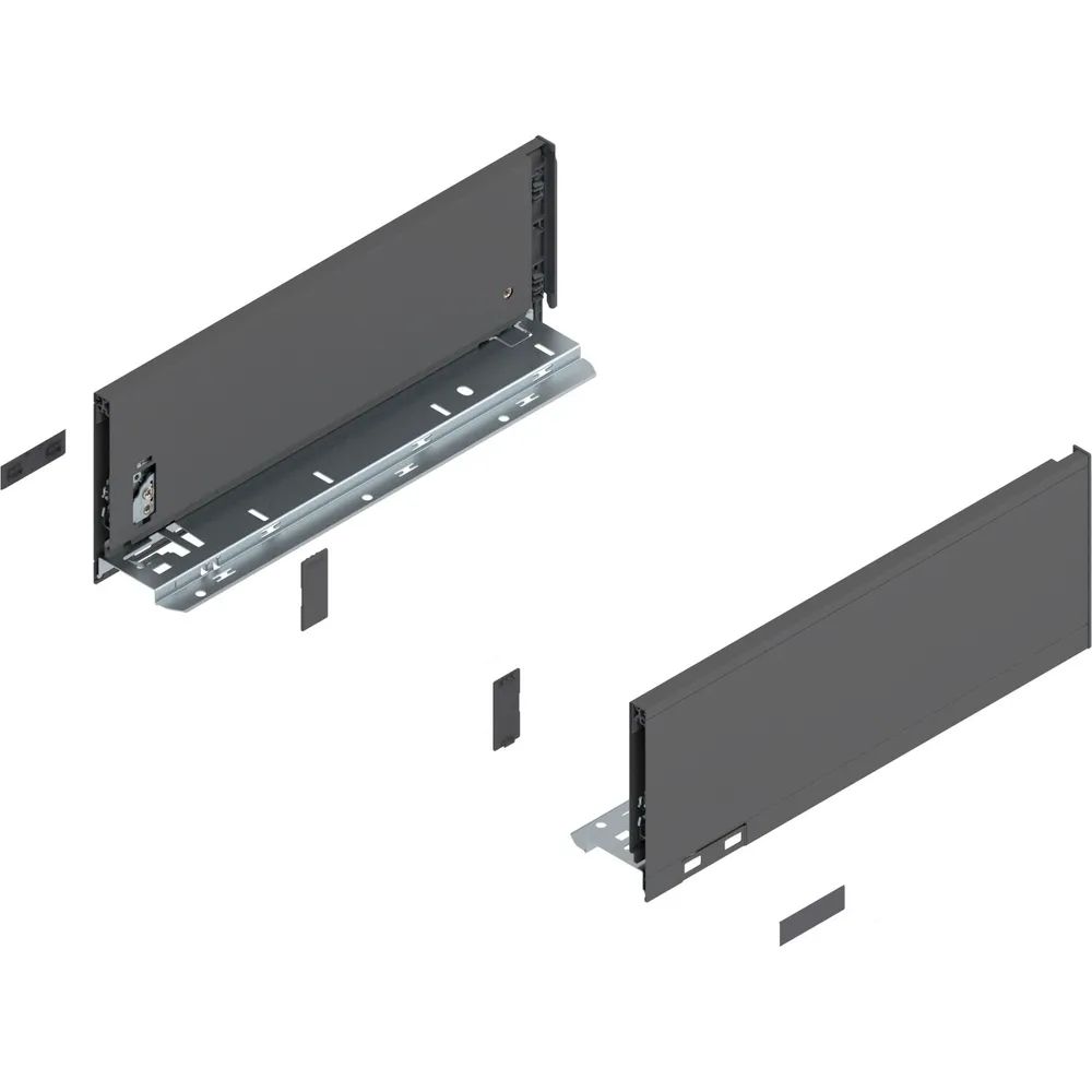 BLUM LEGRABOX pure Zarge Höhe K, NL 350, Oriongrau-matt