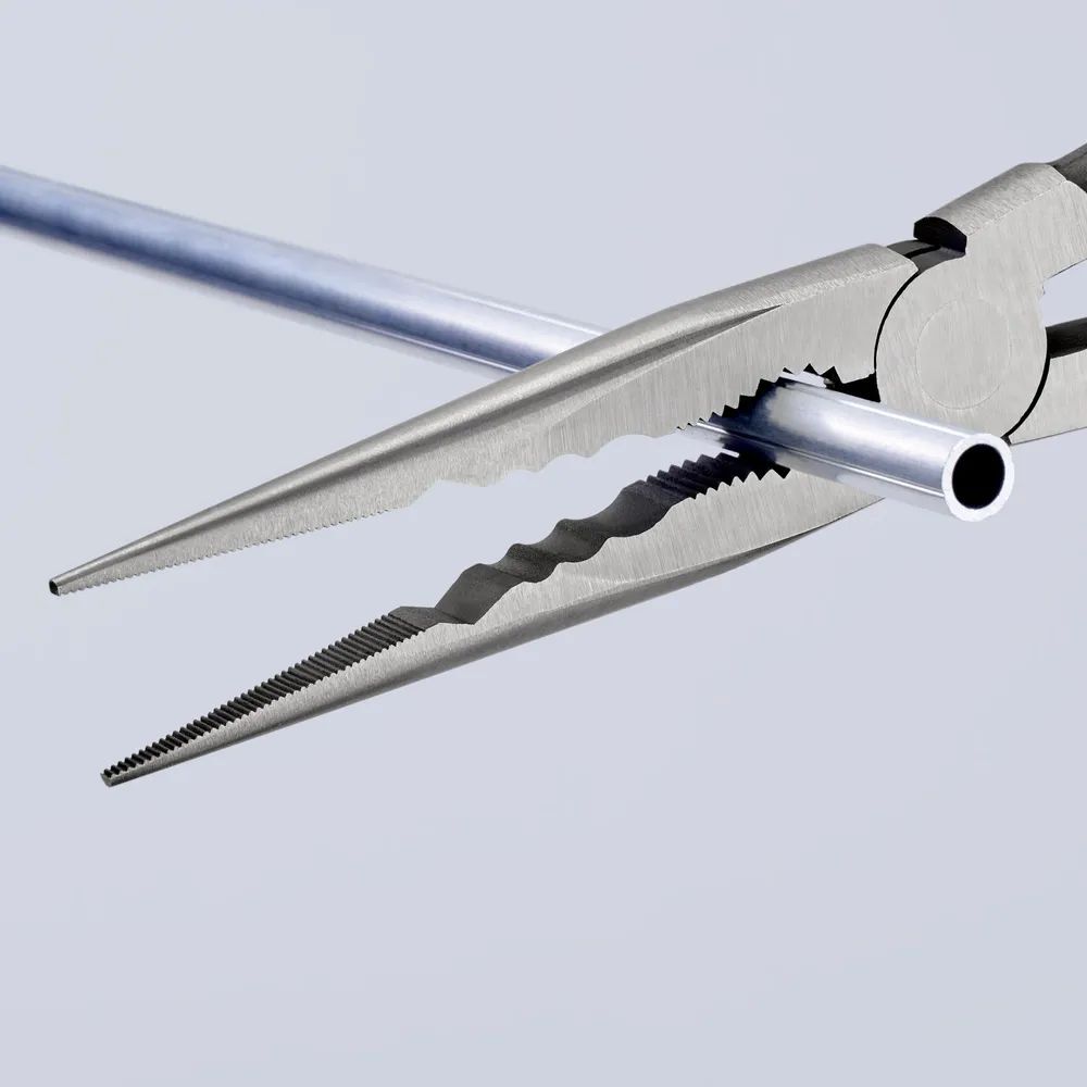 KNIPEX Montierzange mit Querprofilen mit Kunststoff überzogen schwarz atramentiert 280 mm