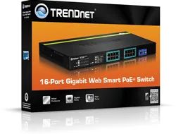 TRENDnet TPE 1620WS 16-Port Gigabit Web Smart PoE+ Switch - Switch - managed - 16 x 10/100/1000 (PoE+)