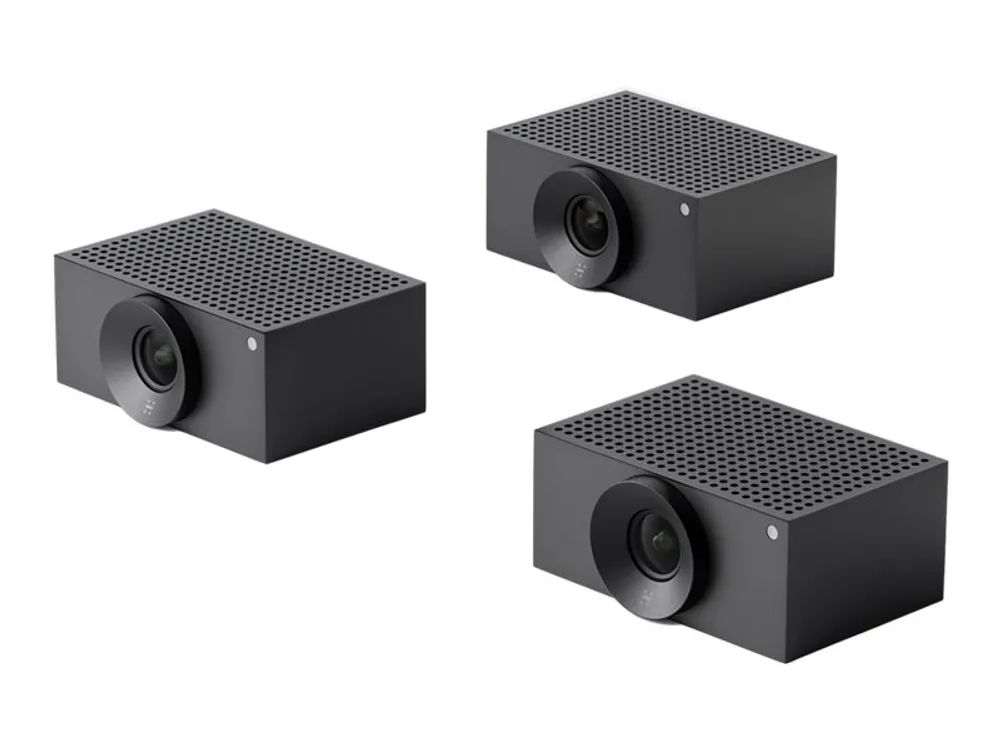 Huddly Crew - Kit - Konferenzkamera - Farbe - 20,3 MP - 1920 x 1080 - 1080p, 720p - USB 3.0 - mit Ethernet-Switch, USB-Adapter (Packung mit 3)