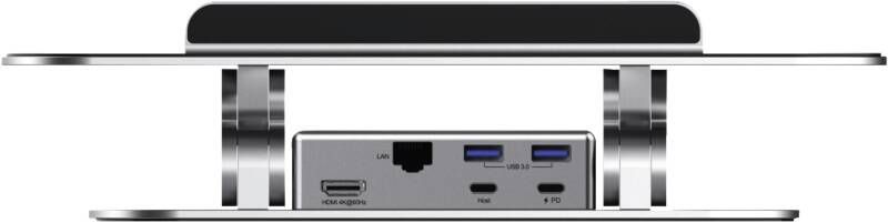 221222 Laptop-Ständer mit 5-in-1 USB-C Mul