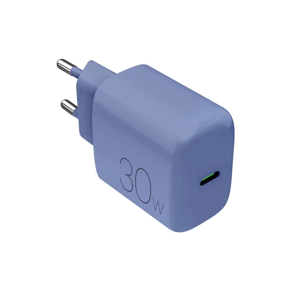PURO Netzlader, 1x USB-C PD, 30W blau