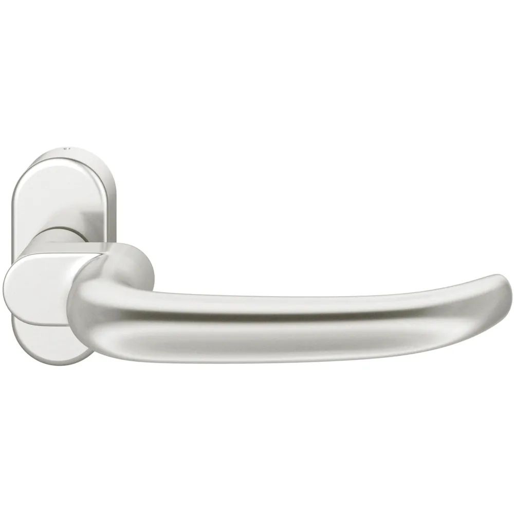 FSB Rahmentürdrücker verkröpft 06 1053 Hochhaltefeder B EN179 Aluminium silber