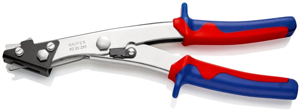 KNIPEX Blechknabber mit Mehrkomponenten-Hüllen vernickelt 280 mm