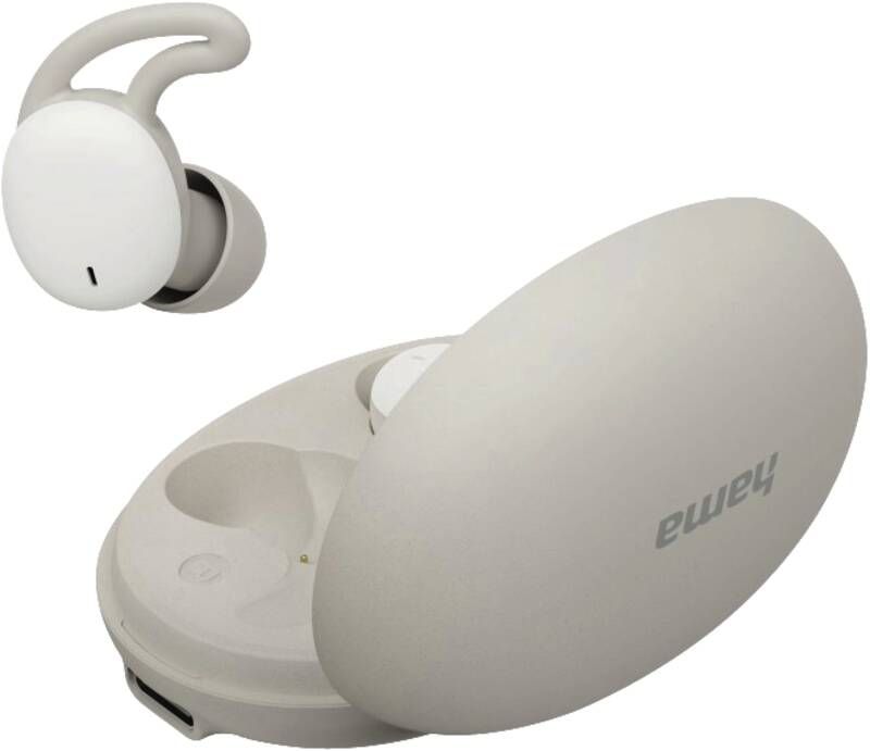 Hama Bluetooth®-Kopfhörer "Spirit Calm", TWS, In-Ear, Schlafkopfhörer, Weiß/Grau