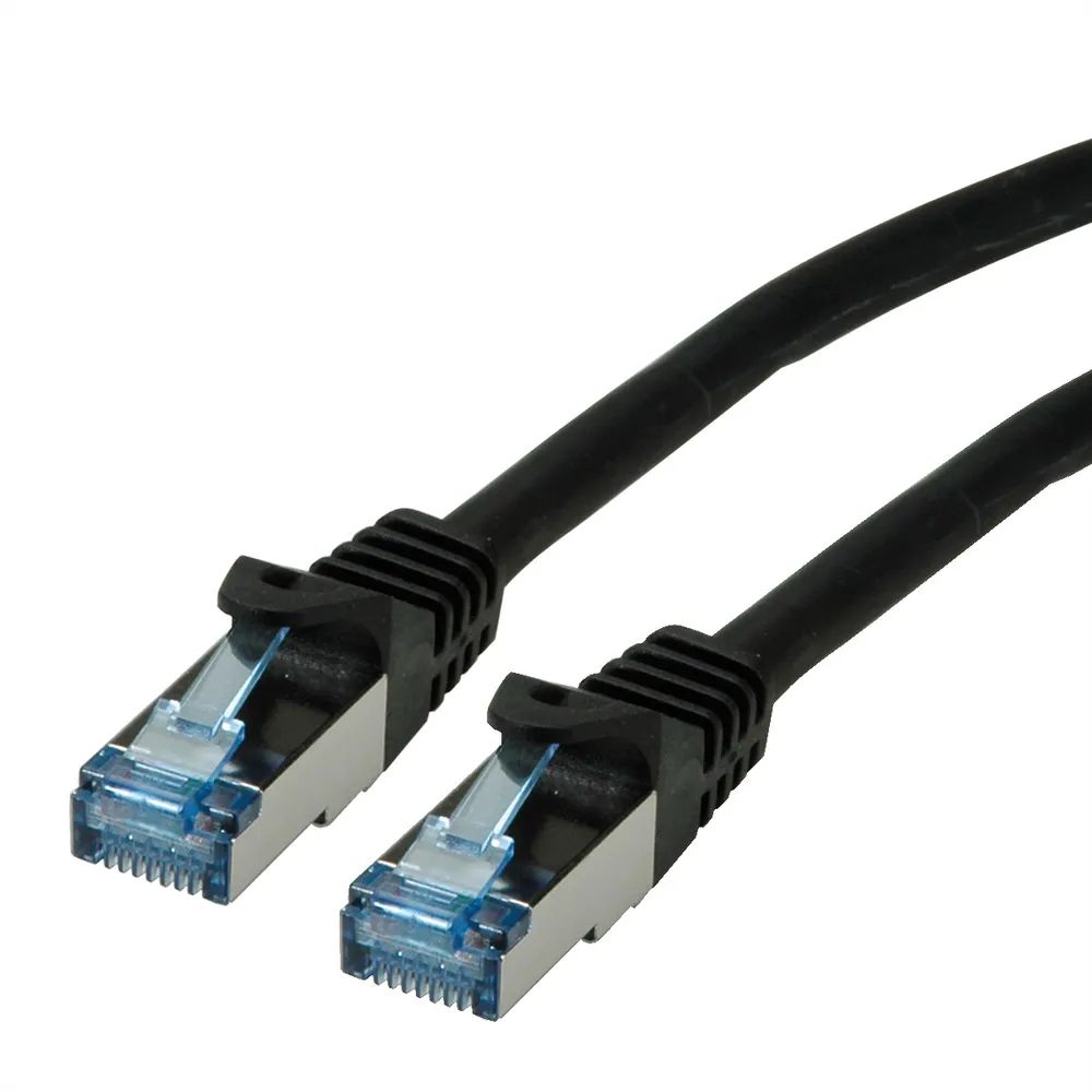 ROLINE Patchkabel Cat.6A S/FTP (PiMF), Component Level, LSOH, schwarz, 5 m