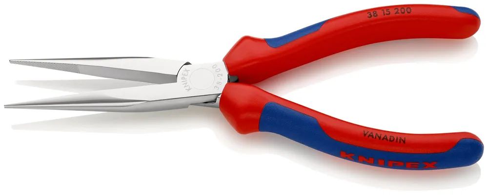KNIPEX Mechanikerzange mit Mehrkomponenten-Hüllen verchromt 200 mm