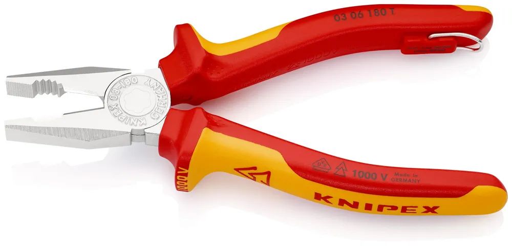 KNIPEX Kombizange isoliert mit 2K-Hüllen 180 mm