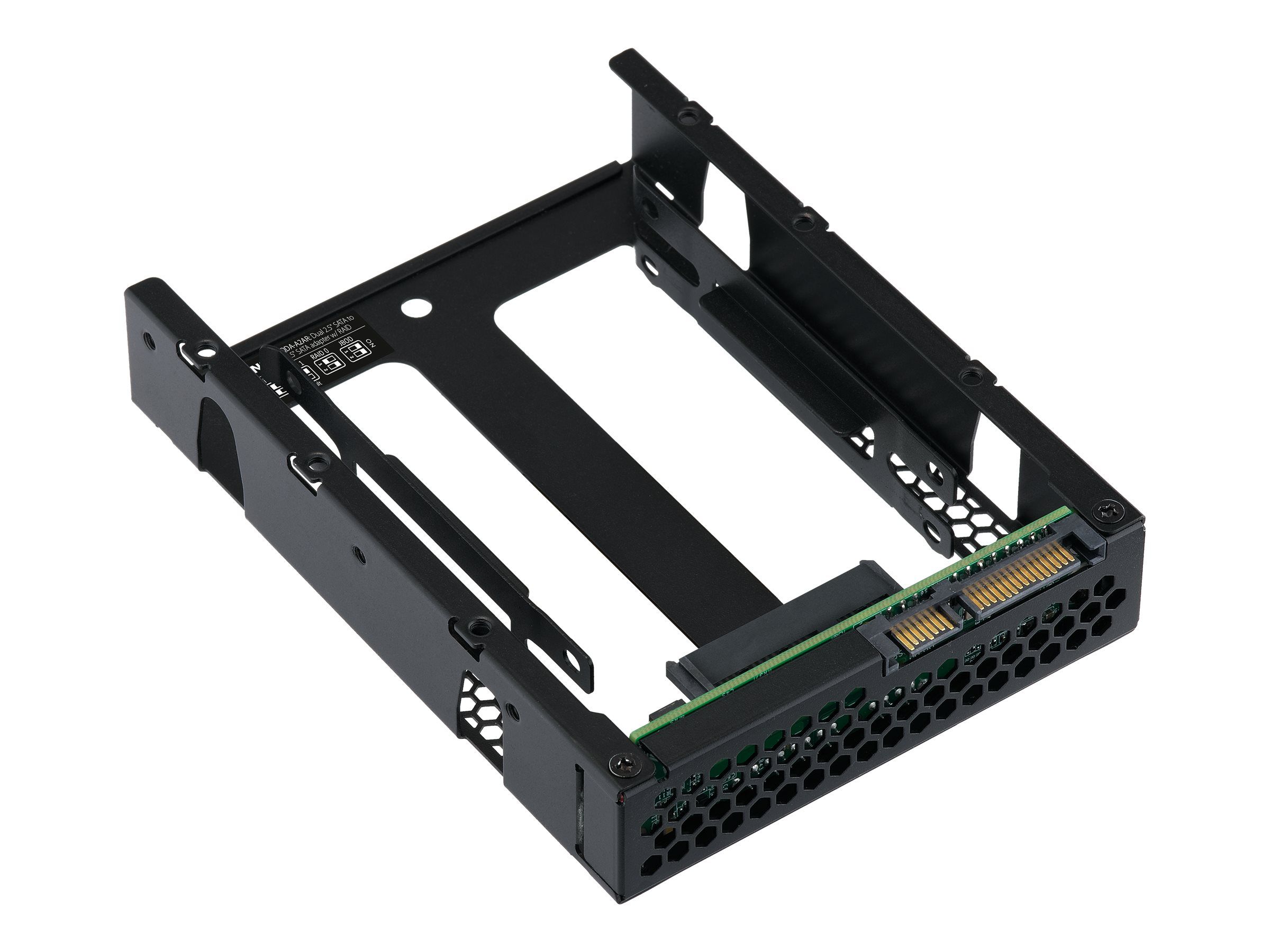 QNAP QDA-A2AR - Internes RAID-Gehäuse - 3.5" to 2 x 2.5" (8,9 cm bis 2 x 6,4 cm)