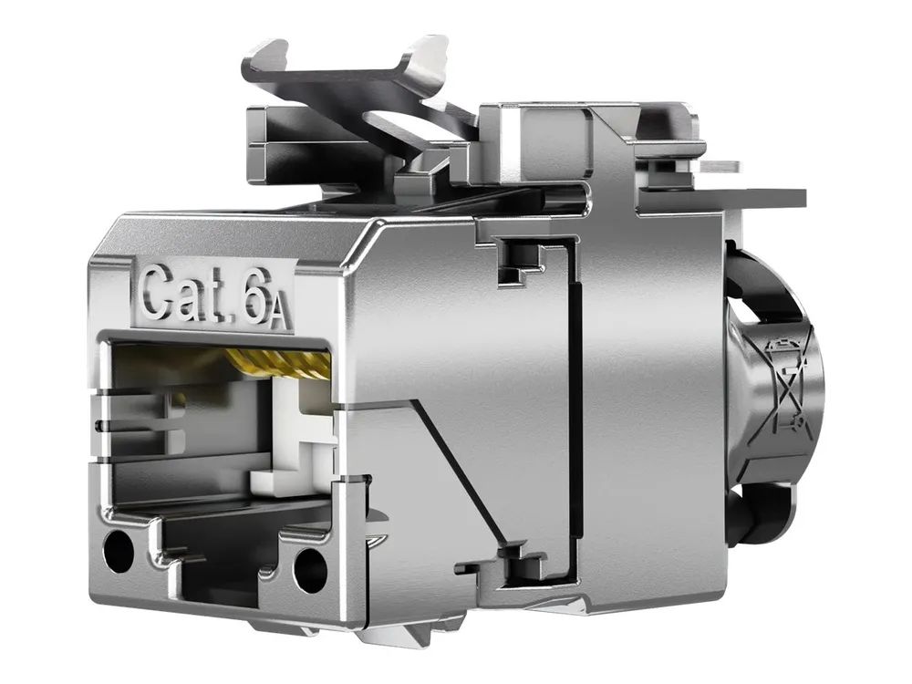Telegärtner Karl Gärtner Telegärtner - Modulare Eingabe - outlet, IP44, AP - an Schalttafel montierbar - CAT 6a - RJ-45 - Silber (Packung mit 2)