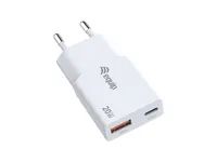 Equip Ladegerät 2Port USB-C PD3.0/USB-A GaN Slim 20W weiß