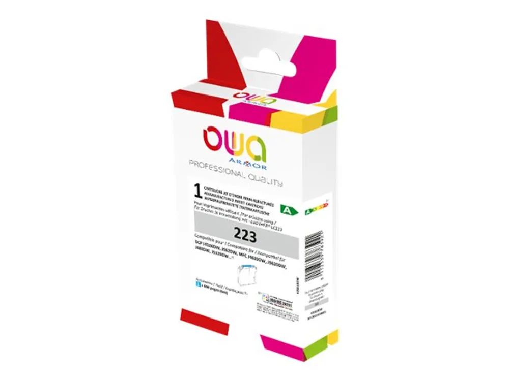 Armor OWA - 6 ml - Cyan - kompatibel - Box - wiederaufbereitet - Tintenpatrone (Alternative zu: Brother LC-223C)