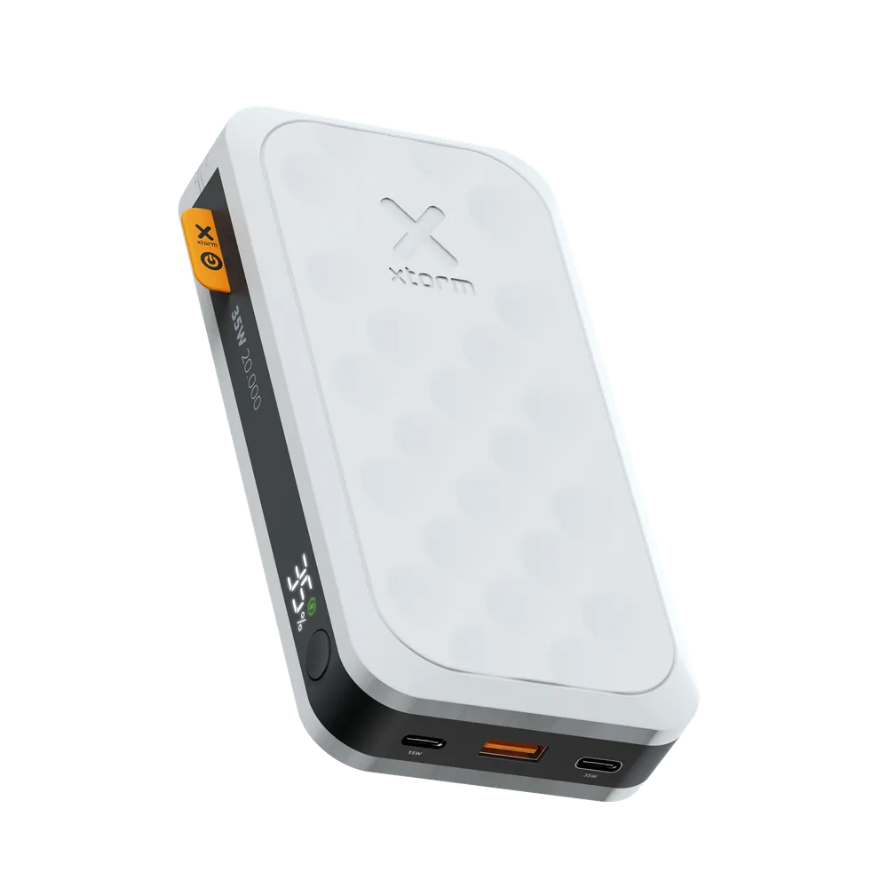 XTORM Powerbank 35W PD, 20.000 mAh, 1x USB-A und 2x USB-C PD weiss