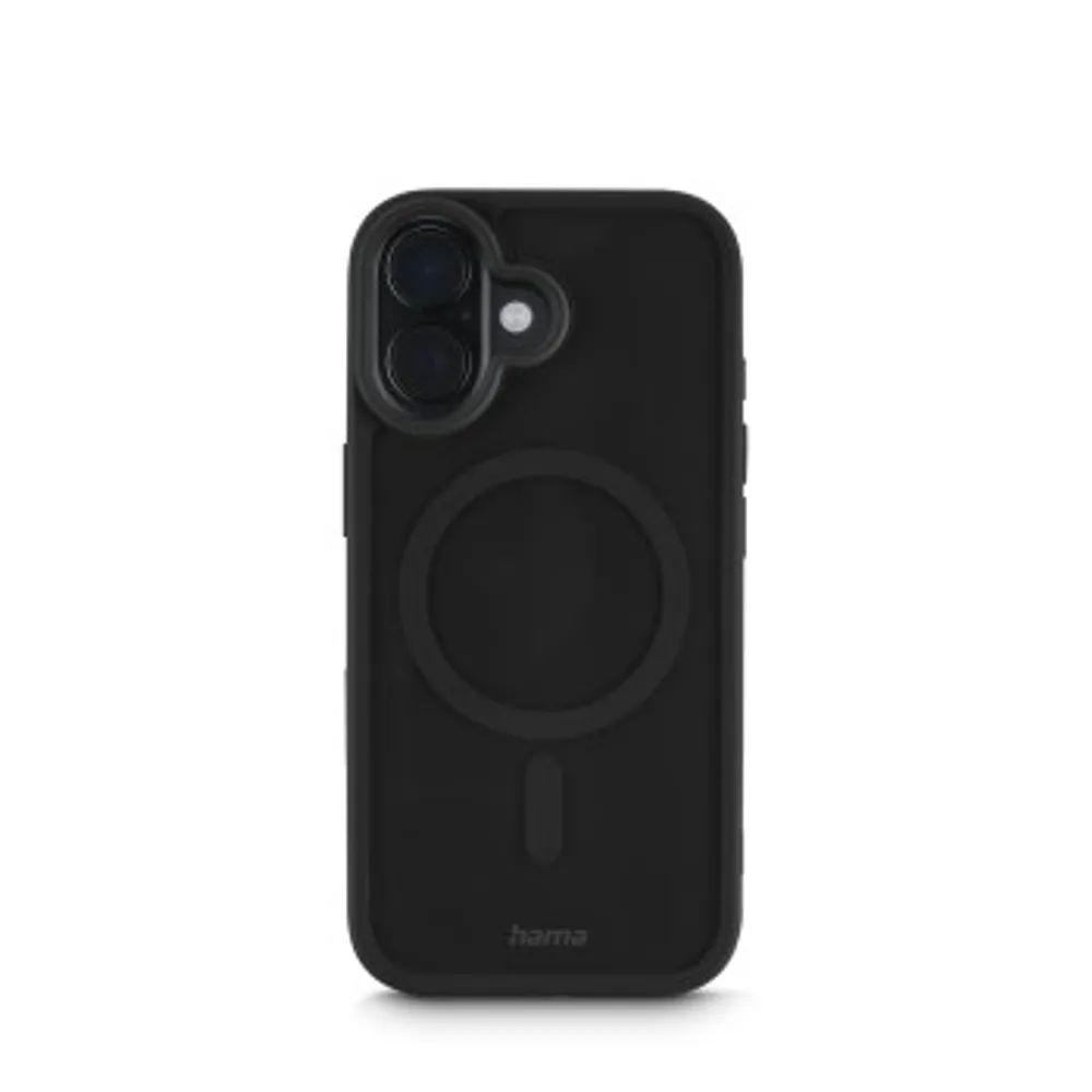 Hama Handyhülle "Frame Protect" für iPhone 17, magnetisch, durchsichtig, Schwarz