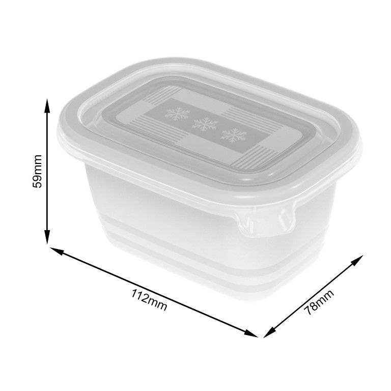 Rotho Set Gefrierdosen 6 x 0.25 l FREEZE